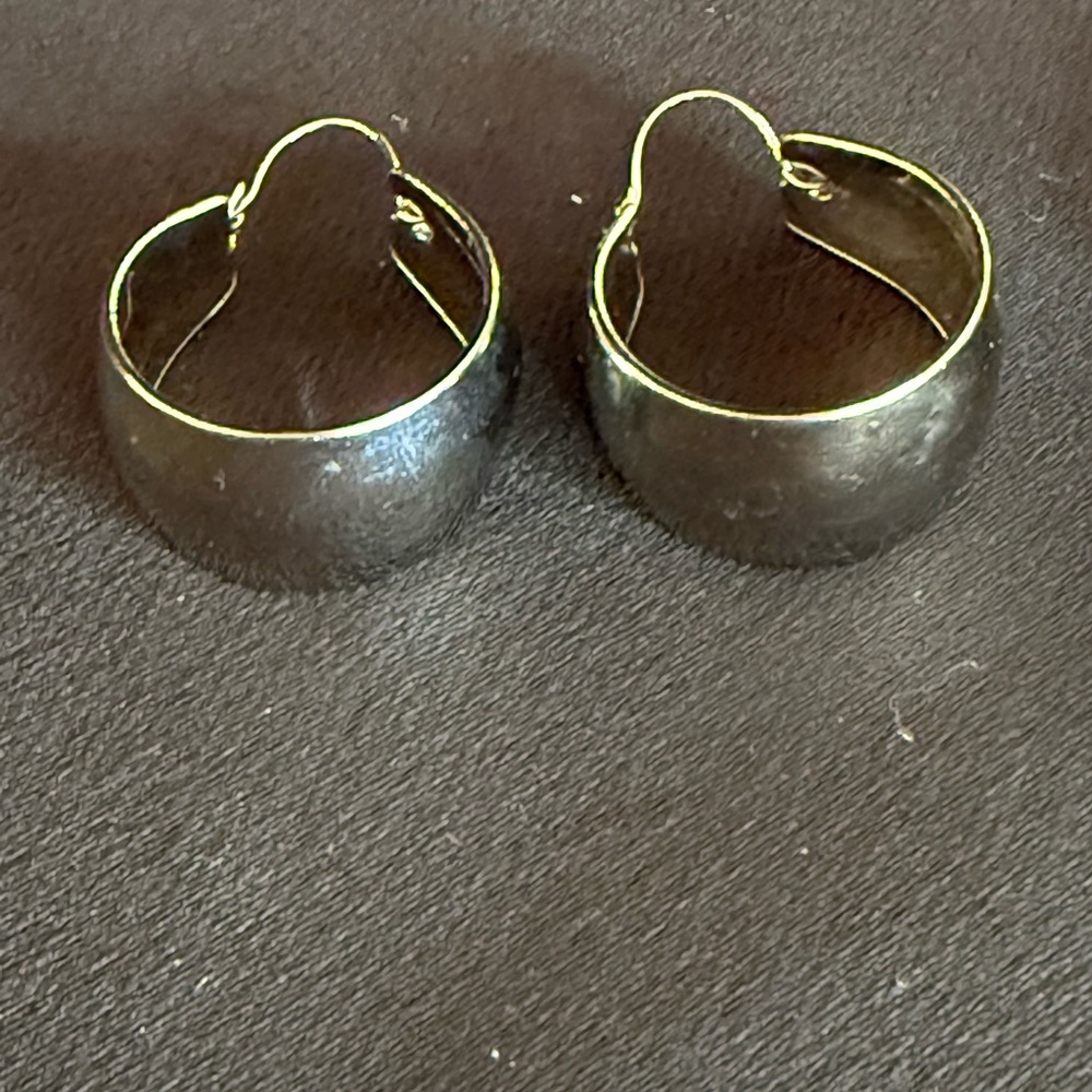 Elegant Gold and Silver Hoop Earring Sets - Picture 4 of 6